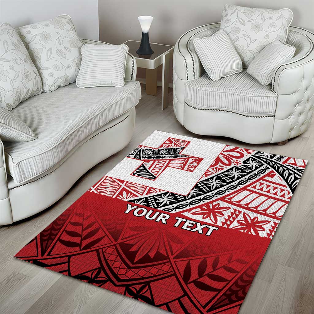Malo e lelei Tonga Area Rug Ngatu Tokelau Feletoa Fata Traditional Polynesian Pattern LT9 - Polynesian Pride