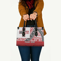 Malo e lelei Tonga Leather Bag Ngatu Tokelau Feletoa Fata Traditional Polynesian Pattern LT9 - Polynesian Pride