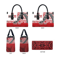 Malo e lelei Tonga Leather Bag Ngatu Tokelau Feletoa Fata Traditional Polynesian Pattern LT9 - Polynesian Pride