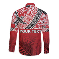 Malo e lelei Tonga Long Sleeve Button Shirt Ngatu Tokelau Feletoa Fata Traditional Polynesian Pattern LT9 - Polynesian Pride