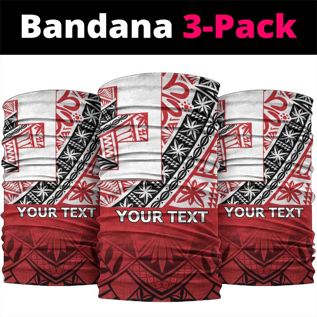 Malo e lelei Tonga Neck Gaiter Ngatu Tokelau Feletoa Fata Traditional Polynesian Pattern LT9 package One Size: 25*50cm Red - Polynesian Pride