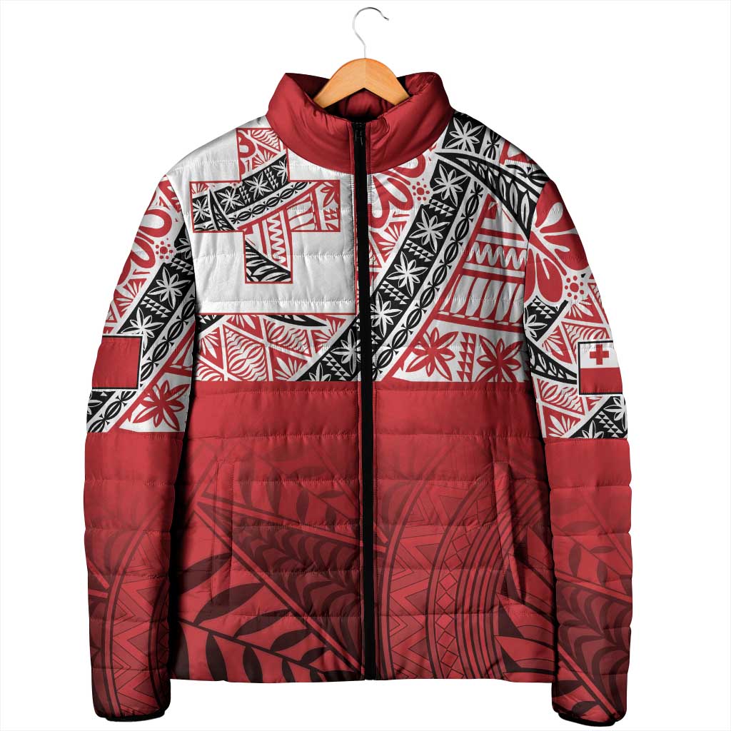 Malo e lelei Tonga Padded Jacket Ngatu Tokelau Feletoa Fata Traditional Polynesian Pattern LT9 - Polynesian Pride