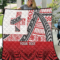 Malo e lelei Tonga Quilt Ngatu Tokelau Feletoa Fata Traditional Polynesian Pattern LT9 Red - Polynesian Pride