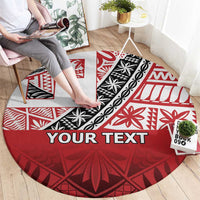 Malo e lelei Tonga Round Carpet Ngatu Tokelau Feletoa Fata Traditional Polynesian Pattern LT9 - Polynesian Pride