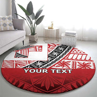 Malo e lelei Tonga Round Carpet Ngatu Tokelau Feletoa Fata Traditional Polynesian Pattern LT9 - Polynesian Pride