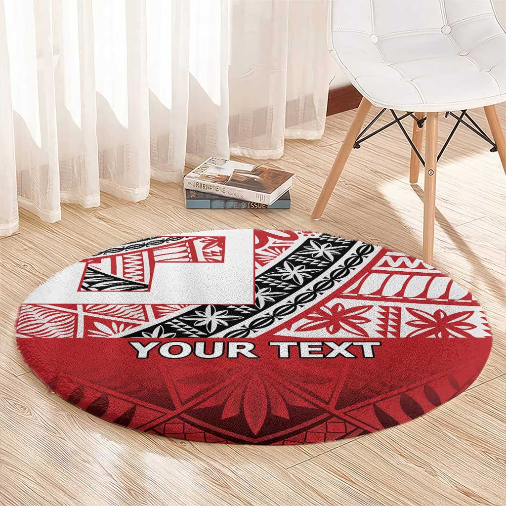 Malo e lelei Tonga Round Carpet Ngatu Tokelau Feletoa Fata Traditional Polynesian Pattern LT9 - Polynesian Pride