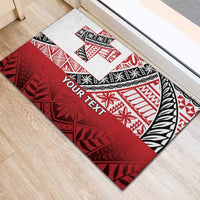 Malo e lelei Tonga Rubber Doormat Ngatu Tokelau Feletoa Fata Traditional Polynesian Pattern LT9 - Polynesian Pride