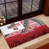Malo e lelei Tonga Rubber Doormat Ngatu Tokelau Feletoa Fata Traditional Polynesian Pattern LT9 - Polynesian Pride