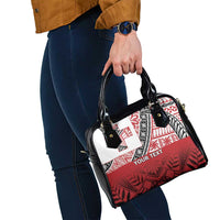 Malo e lelei Tonga Shoulder Handbag Ngatu Tokelau Feletoa Fata Traditional Polynesian Pattern LT9 - Polynesian Pride