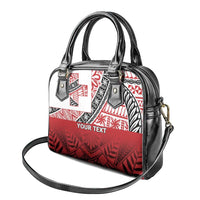 Malo e lelei Tonga Shoulder Handbag Ngatu Tokelau Feletoa Fata Traditional Polynesian Pattern LT9 - Polynesian Pride