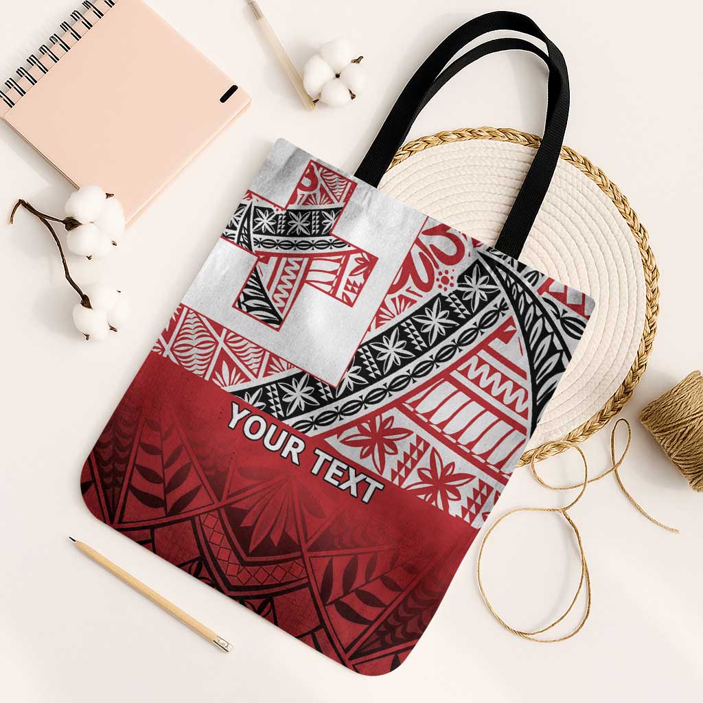 Malo e lelei Tonga Tote Bag Ngatu Tokelau Feletoa Fata Traditional Polynesian Pattern LT9 Black Strap One Size Red - Polynesian Pride