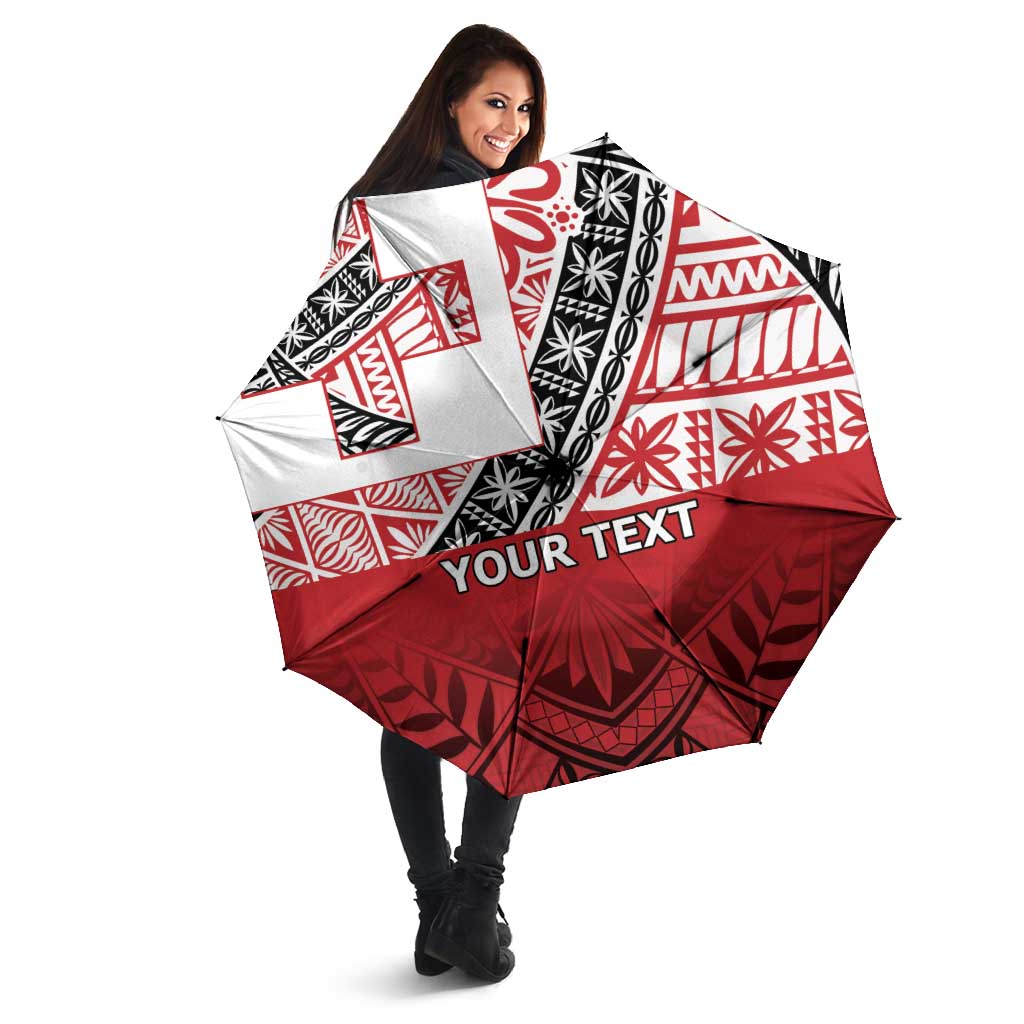 Malo e lelei Tonga Umbrella Ngatu Tokelau Feletoa Fata Traditional Polynesian Pattern LT9 - Polynesian Pride