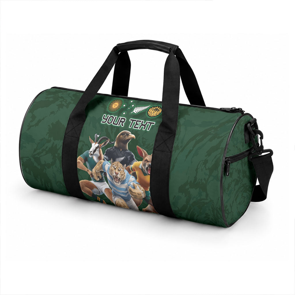 Custom Rugby Southern Hemisphere Duffle Bag Argentina AUNZ South Africa Mascot Green LT9 - Polynesian Pride