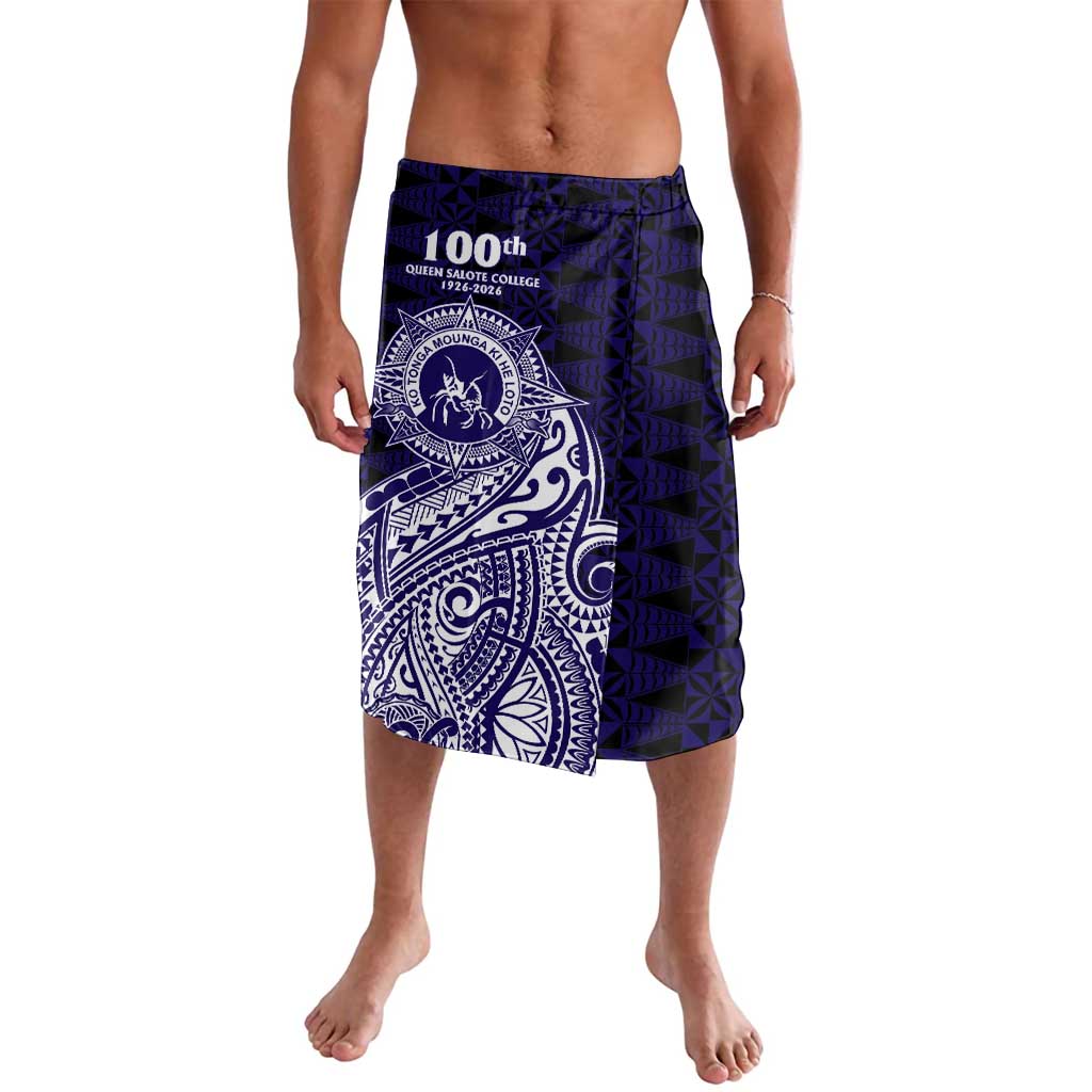Tonga Queen Salote College 100th Years Lavalava Est 1926 Tongan Ngatu Tapa LT9 Blue - Polynesian Pride