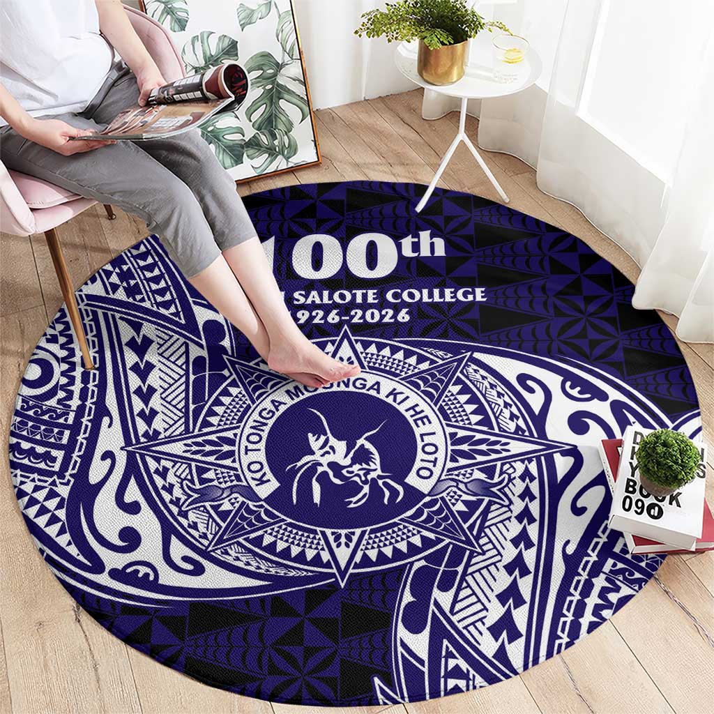 Tonga Queen Salote College 100th Years Round Carpet Est 1926 Tongan Ngatu Tapa LT9 - Polynesian Pride