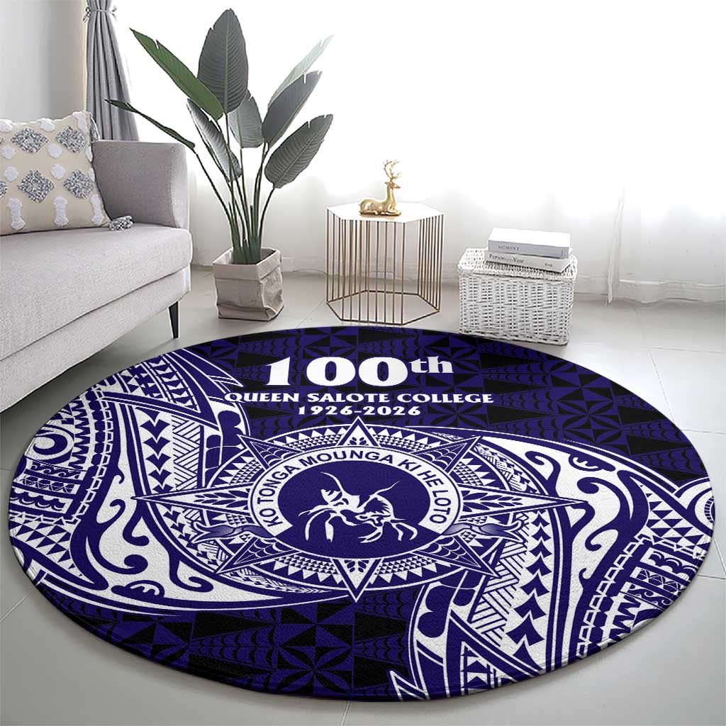 Tonga Queen Salote College 100th Years Round Carpet Est 1926 Tongan Ngatu Tapa LT9 - Polynesian Pride