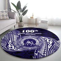 Tonga Queen Salote College 100th Years Round Carpet Est 1926 Tongan Ngatu Tapa LT9 - Polynesian Pride