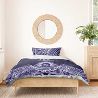 Tonga Queen Salote College 100th Years Bedding Set Blue Tonga Kupesi Uniquely Pacific Art LT9 - Polynesian Pride