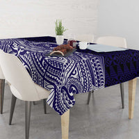 Tonga Queen Salote College 100th Years Tablecloth Blue Tonga Kupesi Uniquely Pacific Art LT9 - Polynesian Pride