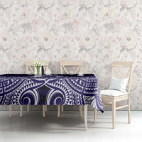 Tonga Queen Salote College 100th Years Tablecloth Blue Tonga Kupesi Uniquely Pacific Art LT9 - Polynesian Pride
