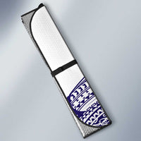 Tonga Queen Salote College 100th Years Auto Sun Shade White Tonga Kupesi Uniquely Pacific Art LT9 - Polynesian Pride