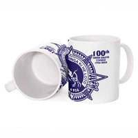 Tonga Queen Salote College 100th Years Ceramic Mug White Tonga Kupesi Uniquely Pacific Art LT9 - Polynesian Pride