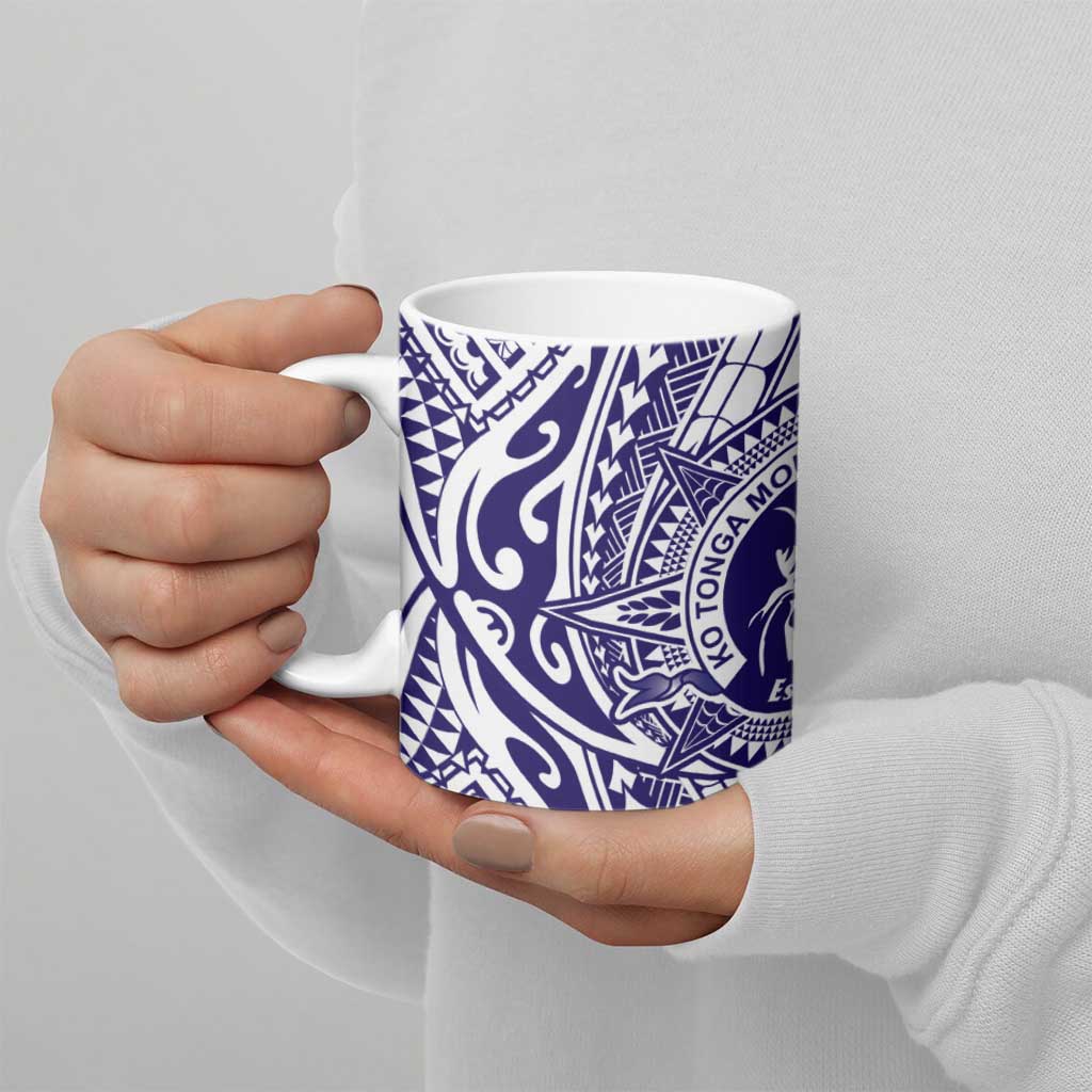 Tonga Queen Salote College 100th Years Ceramic Mug White Tonga Kupesi Uniquely Pacific Art LT9 - Polynesian Pride