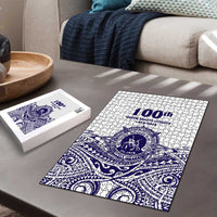 Tonga Queen Salote College 100th Years Puzzle White Tonga Kupesi Uniquely Pacific Art LT9 - Polynesian Pride