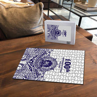 Tonga Queen Salote College 100th Years Puzzle White Tonga Kupesi Uniquely Pacific Art LT9 - Polynesian Pride