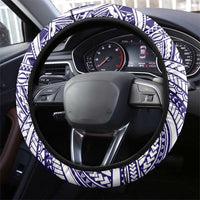 Tonga Queen Salote College 100th Years Steering Wheel Cover White Tonga Kupesi Uniquely Pacific Art LT9 - Polynesian Pride