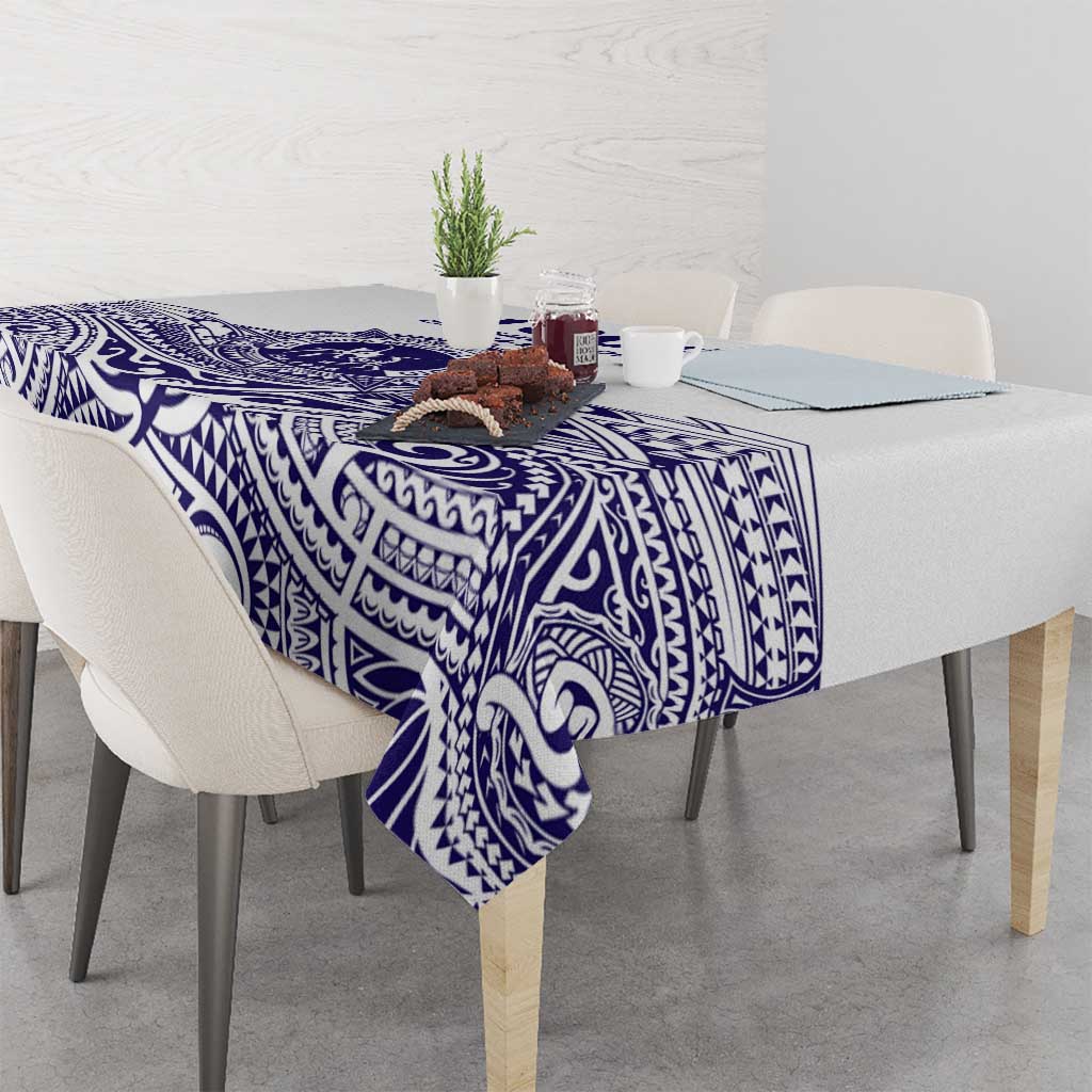 Tonga Queen Salote College 100th Years Tablecloth White Tonga Kupesi Uniquely Pacific Art LT9 - Polynesian Pride
