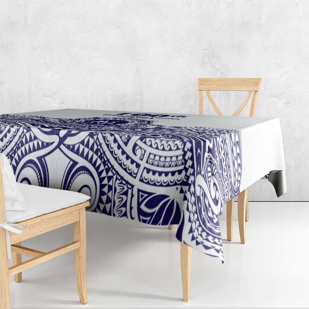 Tonga Queen Salote College 100th Years Tablecloth White Tonga Kupesi Uniquely Pacific Art LT9 - Polynesian Pride