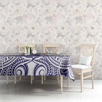 Tonga Queen Salote College 100th Years Tablecloth White Tonga Kupesi Uniquely Pacific Art LT9 - Polynesian Pride