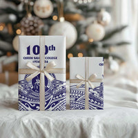 Tonga Queen Salote College 100th Years Wrapping Paper White Tonga Kupesi Uniquely Pacific Art LT9 - Polynesian Pride