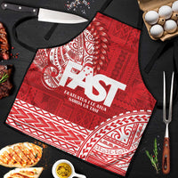 Samoa FAST Apron Samoan Motif Patterns LT9 Red - Polynesian Pride