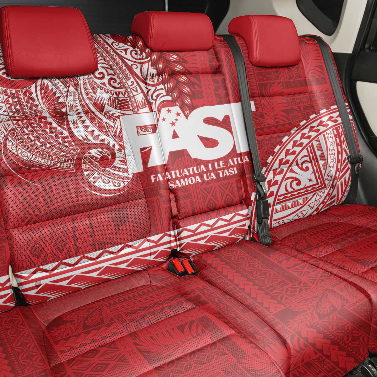 Samoa FAST Back Car Seat Cover Samoan Motif Patterns LT9 - Polynesian Pride