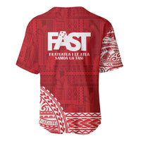 Samoa FAST Baseball Jersey Samoan Motif Patterns LT9 - Polynesian Pride