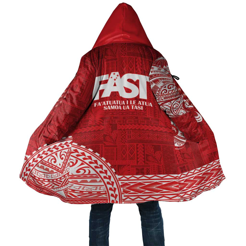 Samoa FAST Cloak Samoan Motif Patterns LT9 Unisex Red - Polynesian Pride
