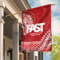 Samoa FAST Garden Flag Samoan Motif Patterns LT9 House Flag Red - Polynesian Pride