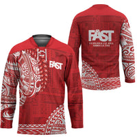 Samoa FAST Hockey Jersey Samoan Motif Patterns LT9 - Polynesian Pride