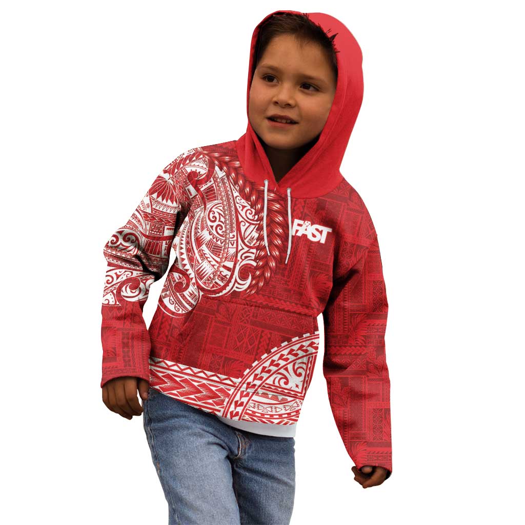 Samoa FAST Kid Hoodie Samoan Motif Patterns LT9 - Polynesian Pride