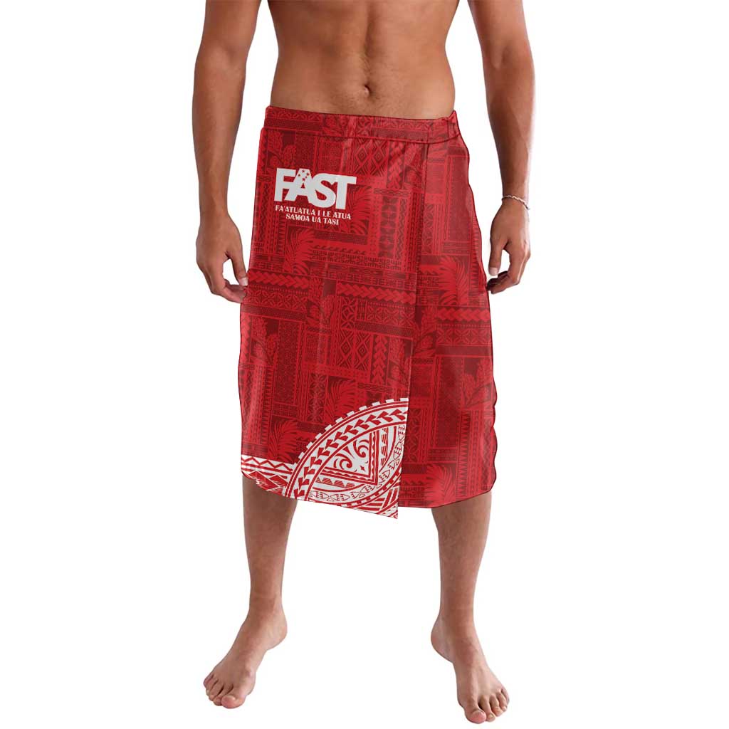 Samoa FAST Lavalava Samoan Motif Patterns LT9 Red - Polynesian Pride
