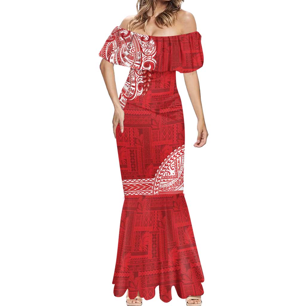 Samoa FAST Mermaid Dress Samoan Motif Patterns LT9 - Polynesian Pride