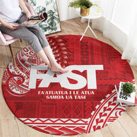 Samoa FAST Round Carpet Samoan Motif Patterns LT9 - Polynesian Pride