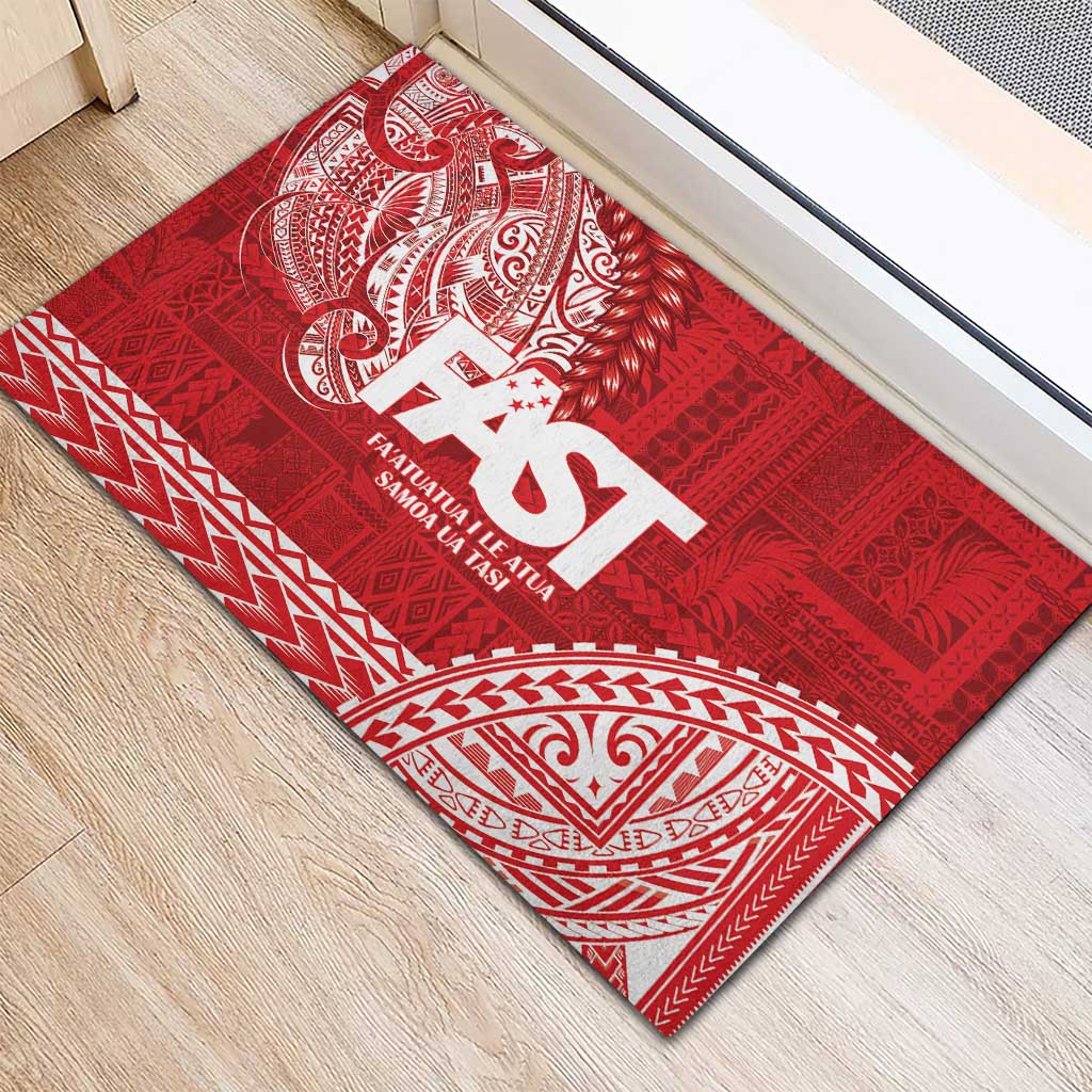 Samoa FAST Rubber Doormat Samoan Motif Patterns LT9 - Polynesian Pride