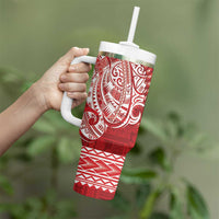 Samoa FAST Tumbler With Handle Samoan Motif Patterns LT9 - Polynesian Pride