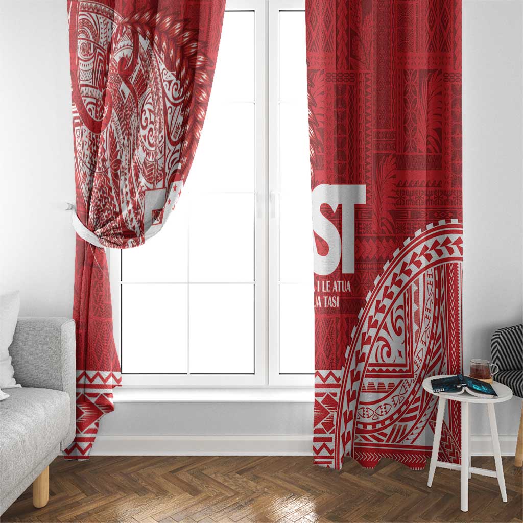 Samoa FAST Window Curtain Samoan Motif Patterns LT9 - Polynesian Pride