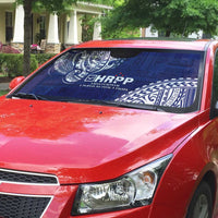 Samoa HRPP Auto Sun Shade Samoan Motif Patterns LT9 - Polynesian Pride