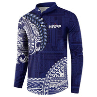 Samoa HRPP Button Sweatshirt Samoan Motif Patterns LT9 - Polynesian Pride