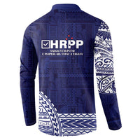Samoa HRPP Button Sweatshirt Samoan Motif Patterns LT9 - Polynesian Pride